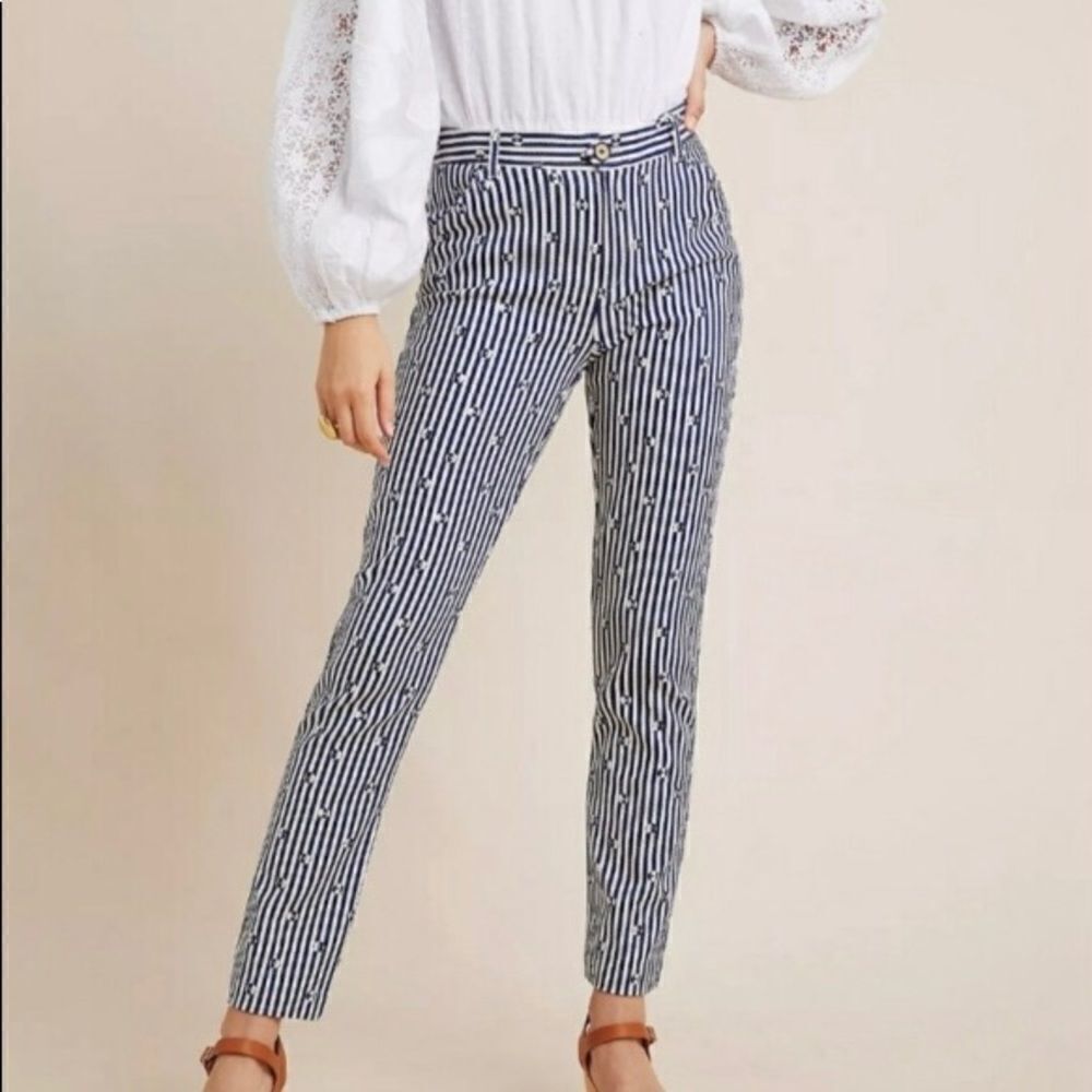 NWT Anthropologie The Essential Slim Trousers Size 0